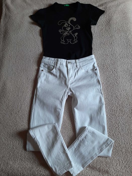 Бели дънки на Mango