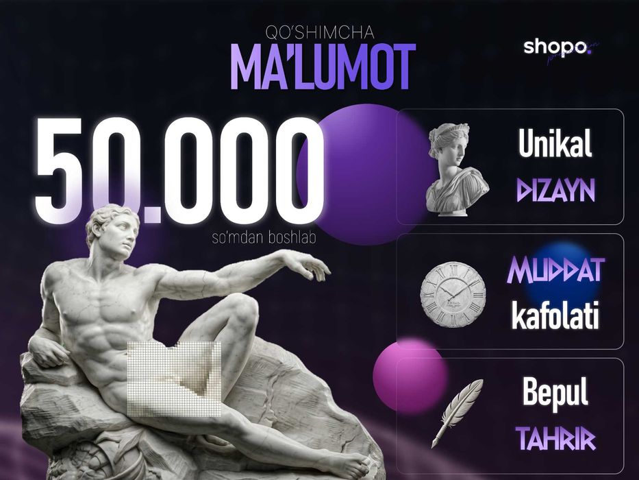 Premium taqdimot (prezentatsiya) - 50.000 so'mdan boshlab