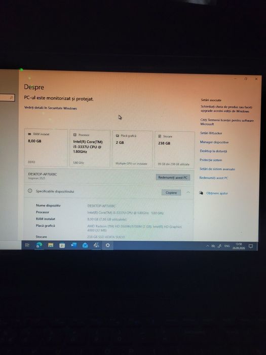 Laptop dell inspiron