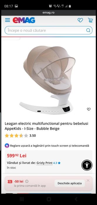 Balansoar electric bebe