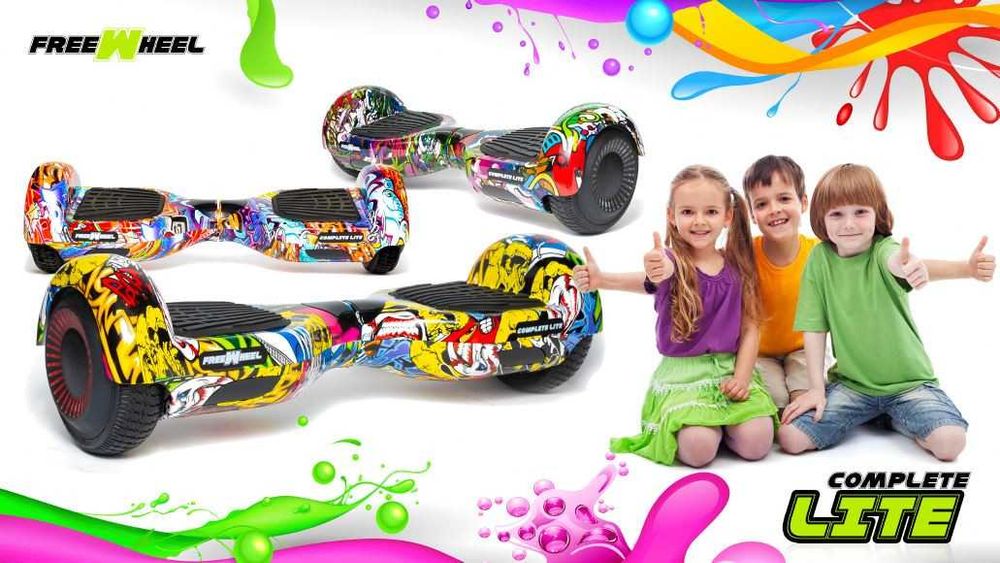 Hoverboard Freewheel Complete Autonomie 8-12 Km, BT, LED, Difuzoare