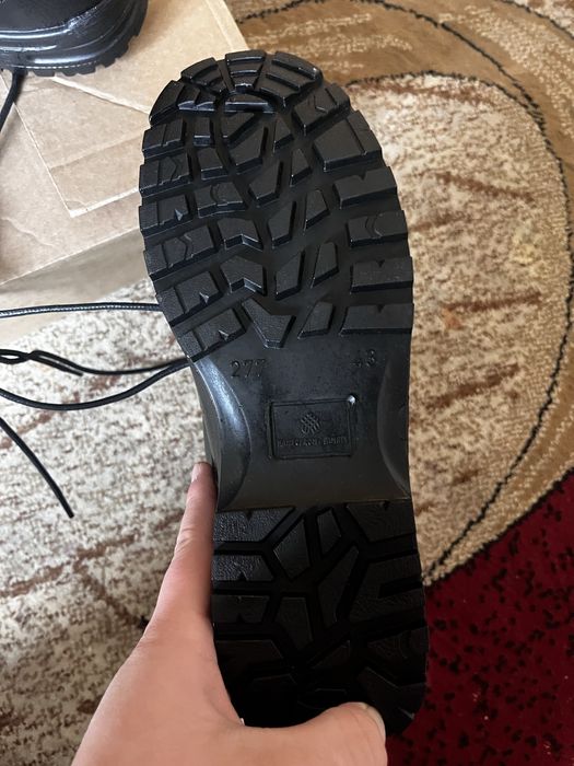 Берцы зимние кожаные