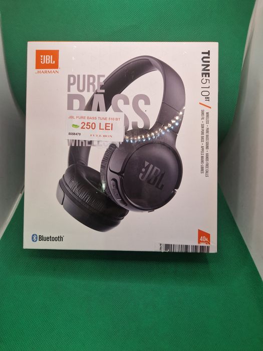 JBL Pure Bass Tune 510 BT full box Lazar Amanet Crângași 55584
