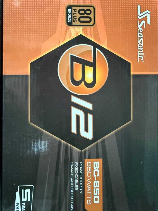 Sursă Seasonic B12 BC-850, 850W, 80+ Bronze – Nouă