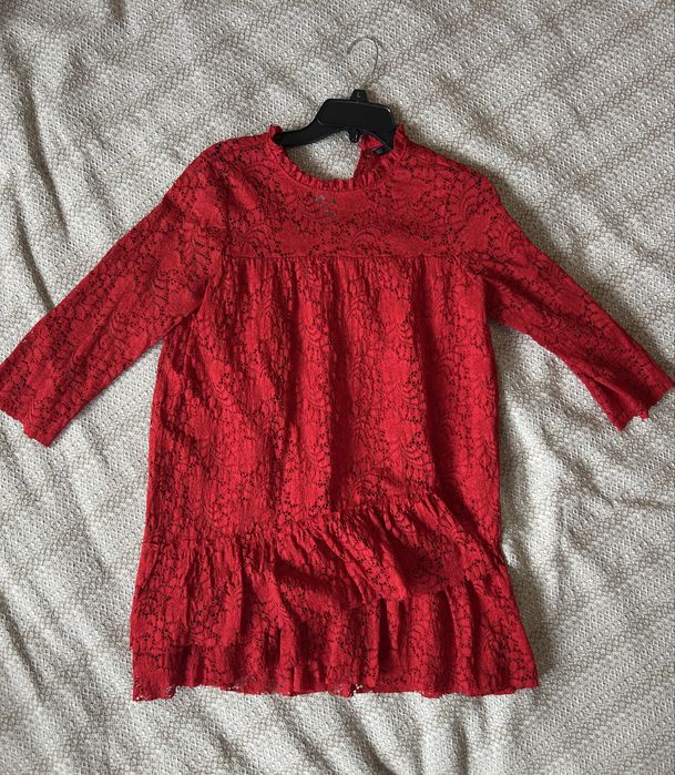 Червена мини рокля Zara