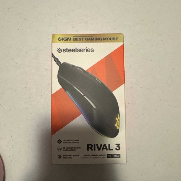 Mouse Gaming Steelseries Rival 3 iluminare RGB 8500 dpi cu fir garantie nou sigilat
