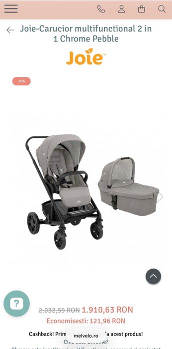 Vand Carucior 3in1 Joie i-Gemm 3