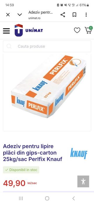 Adeziv pentru rigips