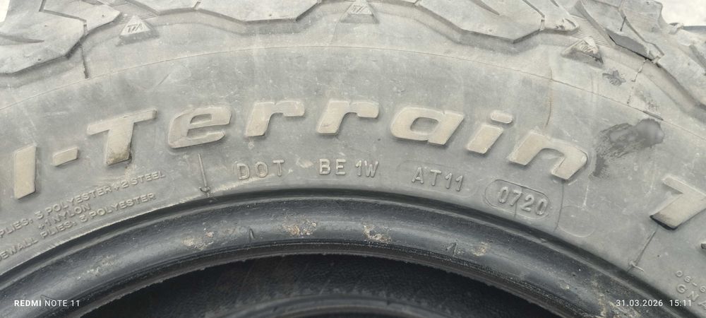245/65/17. BF GOODRICH. A/T KO2