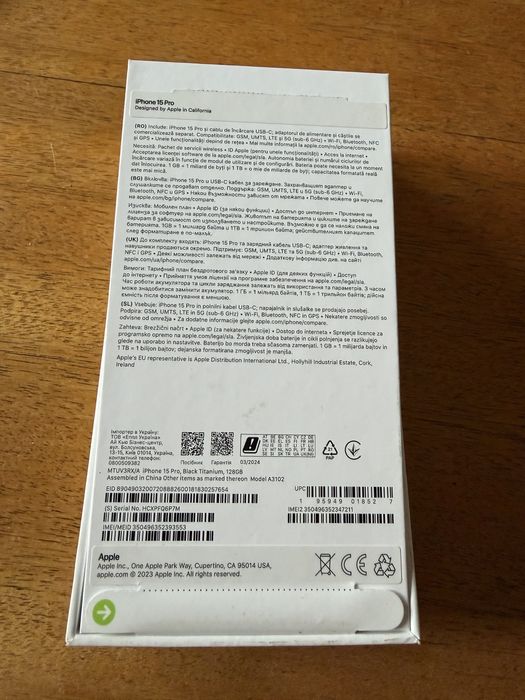 Iphone 15 PRO, 128 GB