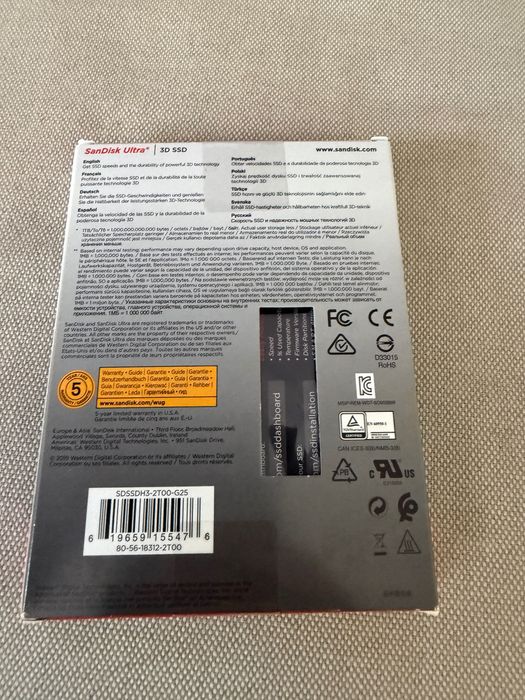 SSD диск SanDisk Ultra 3D – 2TB