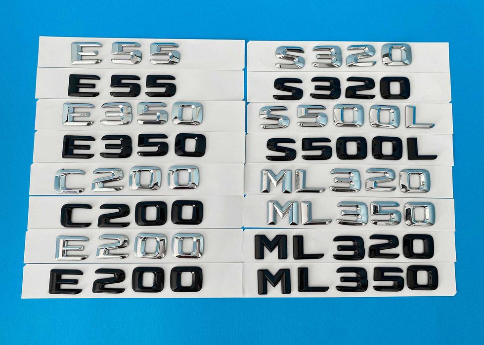 Mercedes надпис, бадж мерцедес, e55, ml320, c200, e200, s500, емблема