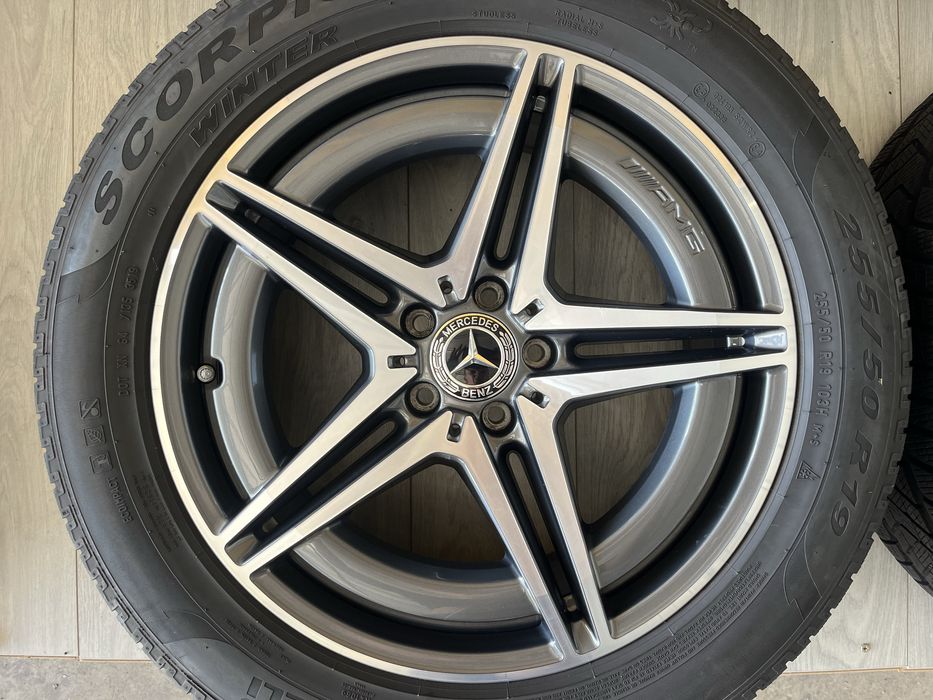 Оригинални джанти 19 цола АМГ 5х112 за Mercedes EQC N293 AMG със зимни гуми 255/50/19