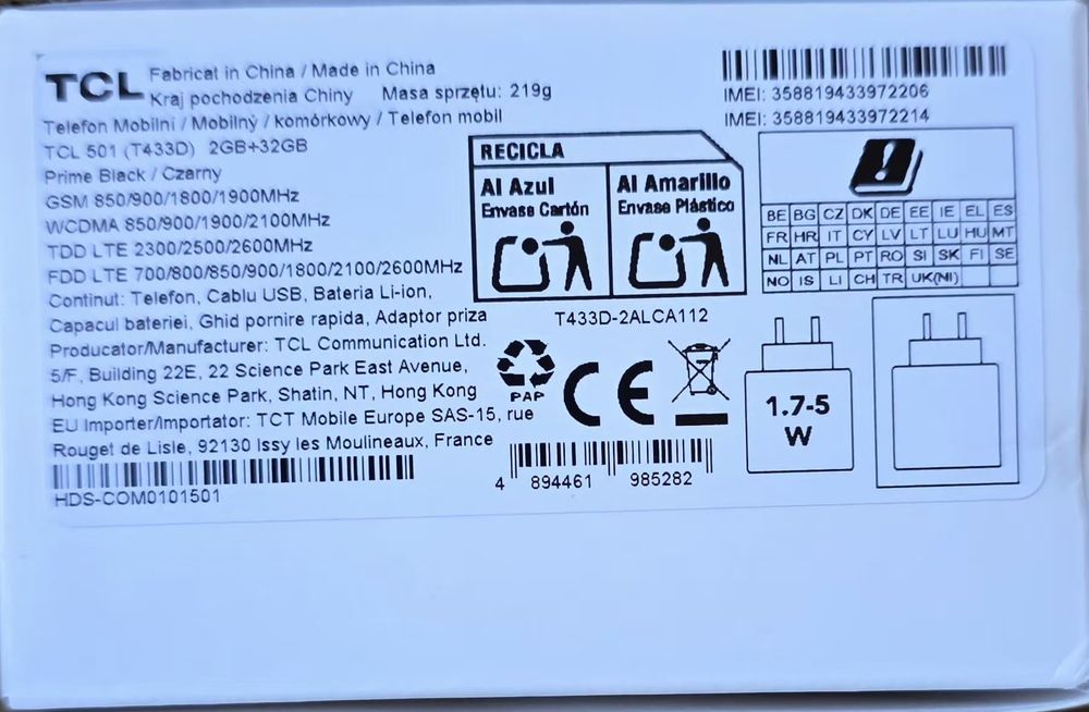 Telefon mobil TCL 501