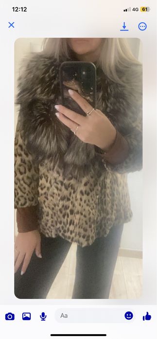 Blana ocelot cu guler vulpe