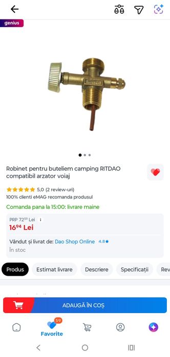 Butelie 5 kg, fără robinet