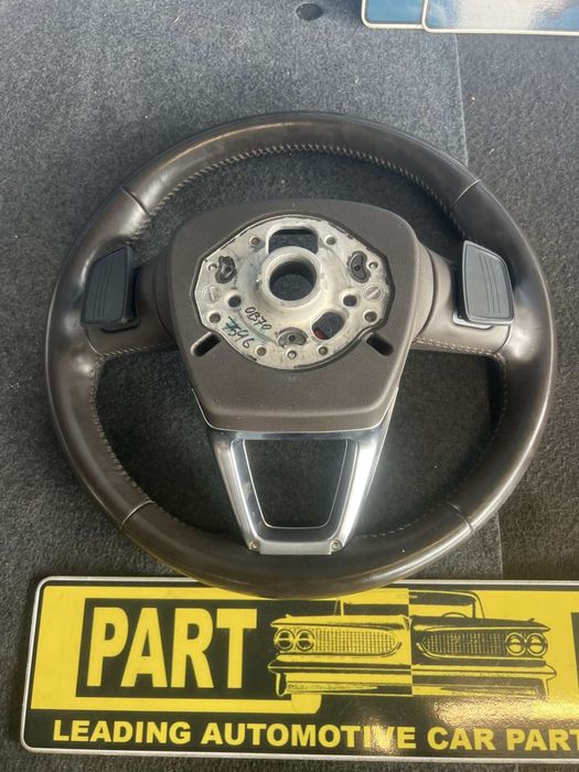 Оригинален волан с пера и подгрев Audi Q7 Q8 Q5 4m Ауди Кю 7 кафяв н10