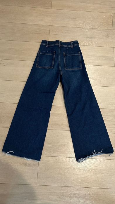 Тъмно сини дънки ZARA