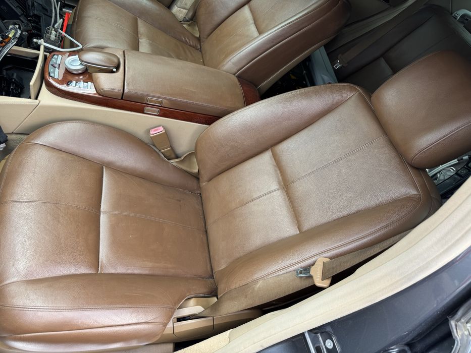 Кожен салон с подгрев и памет за Mercedes W221 къса база