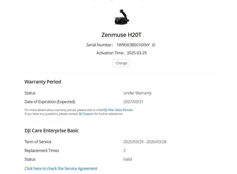 Camera DJI Zenmuse H20T in stare foarte buna