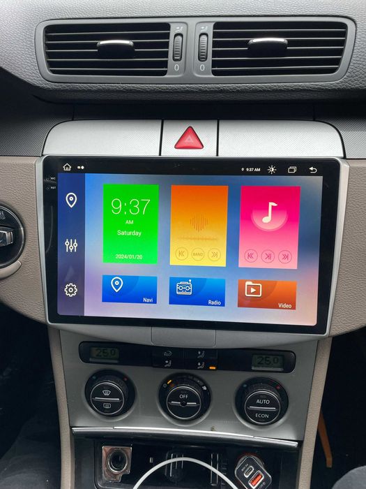 Navigatie Android VW Passat B6 / B7 Carplay Android Auto Wireless