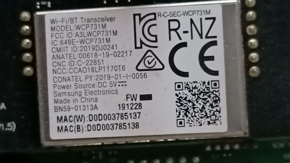 Piese componente TV Samsung UE55RU7092