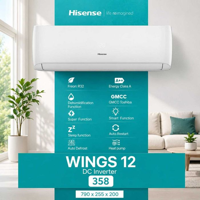 Кодиционеры Оптом Первых Рук HISENSE Expert Inverter Konditsioner