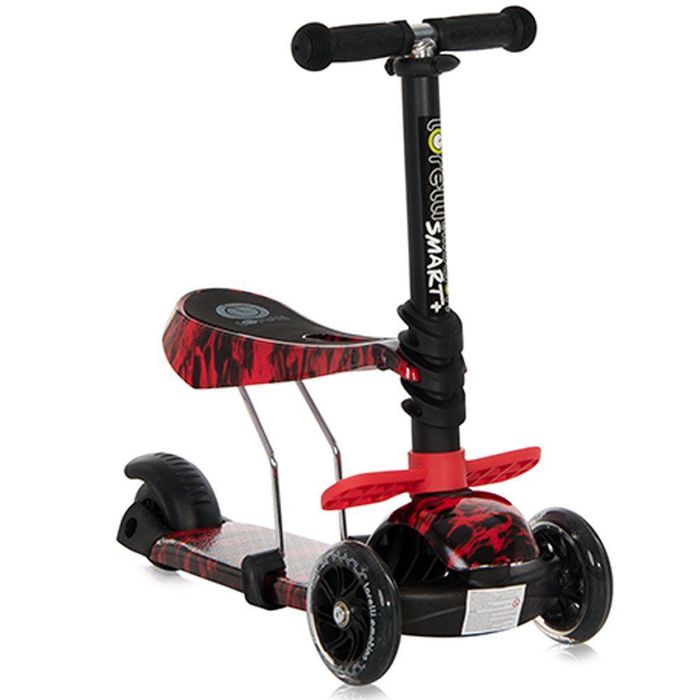 Тротинетка Лорели 3 в 1 smart plus red