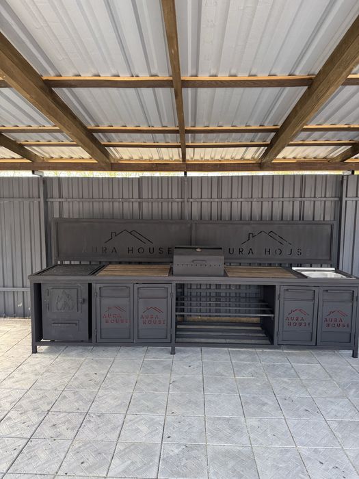 Мангальная зона из металла