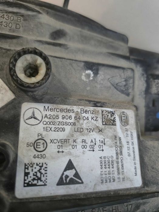 Far stanga Mercedes C-Class W205 Facelift multibeam An 2016 - 2021