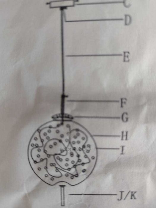 Пандел висяща таванна ЛЕД лампа с огледална топка