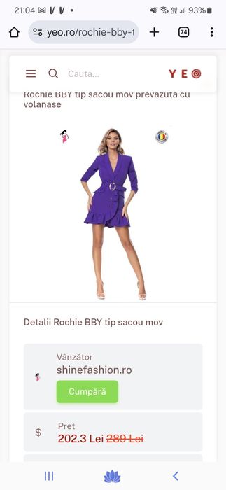 Rochie/tunica bby 36