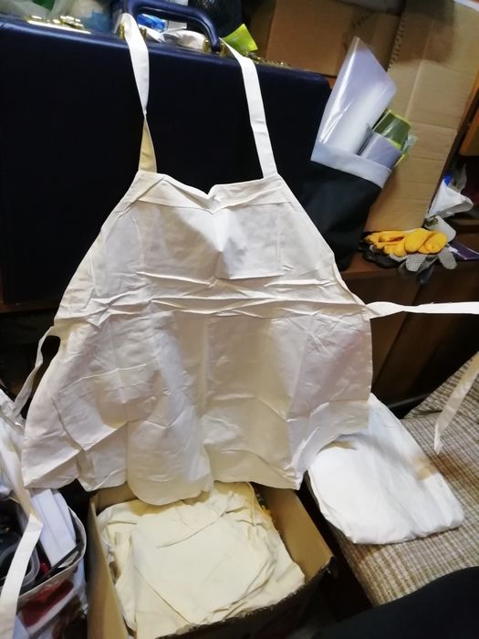 Работно облекло, бяло - чист памук