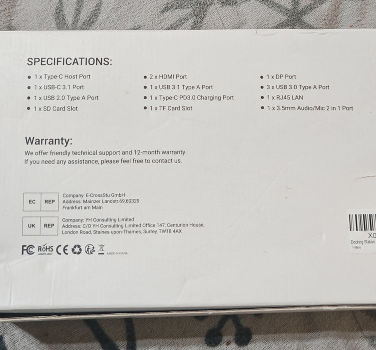 TOTU 15 in 1 USB C Docking Station