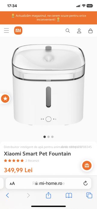 Fantana apa pisici catei Xiaomi