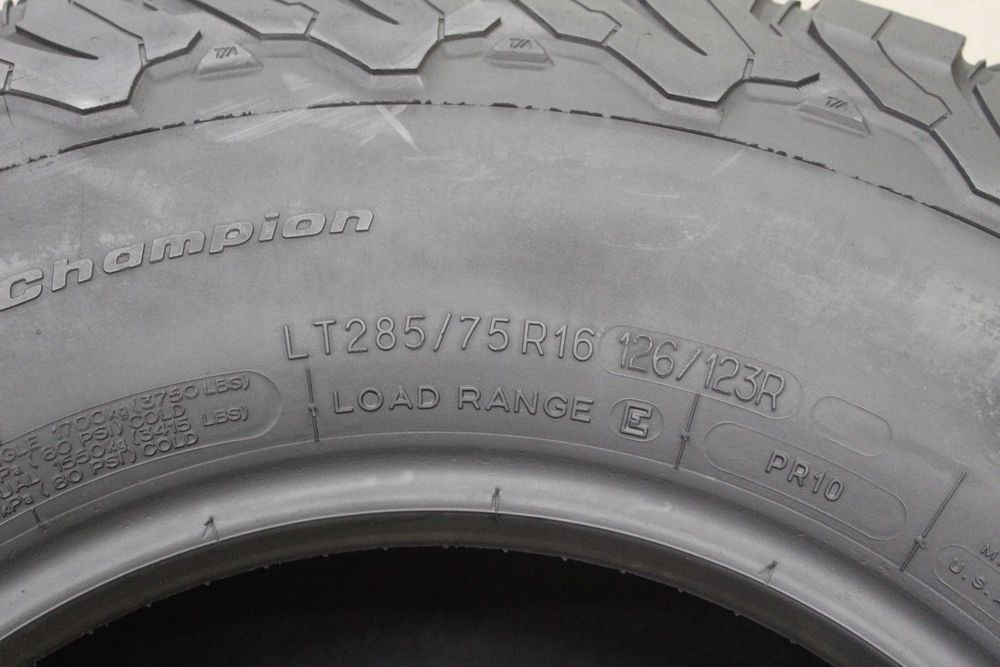 285/75-16 BF Goodrich All Terrain
