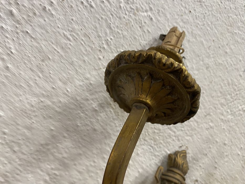 Френски аплик от масивен месинг