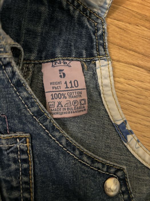 Дънкова  детска рокля/ сукман 110 размер/ дрехи