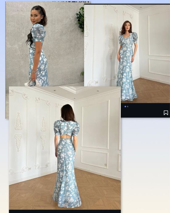 Голубое платье от bergamo