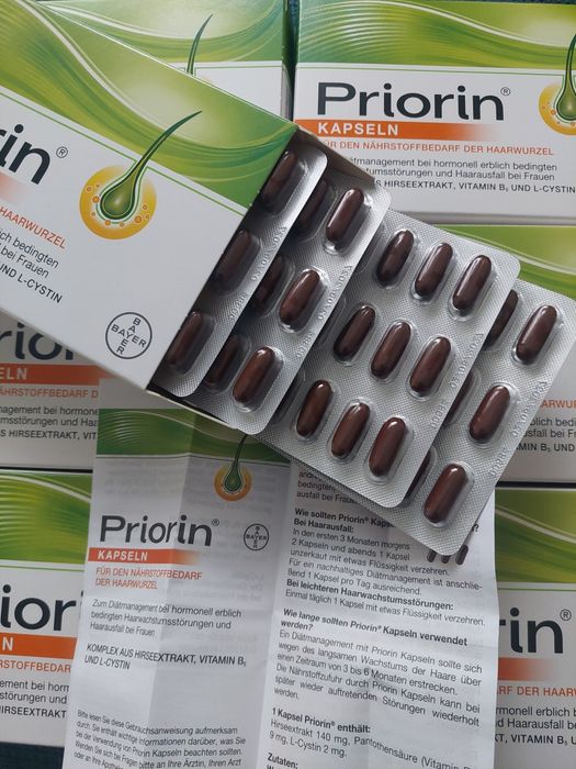PRIORIN (Приорин) - Немски капсули против косопад - 120 капсули 45 EUR