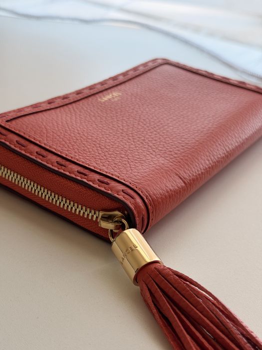Портмоне Lancel естествена кожа