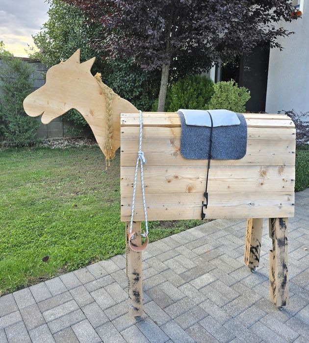 Cal de lemn pt copii Înălțime 153 cm / Lungime 152 cm  Săcălaz