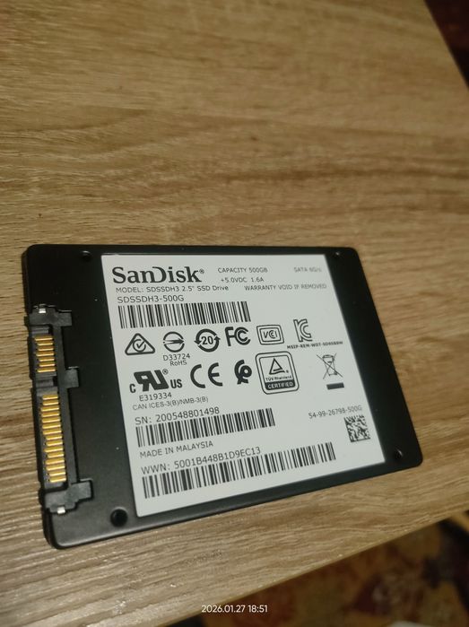 SSD SanDisk ULTRA  500 GB