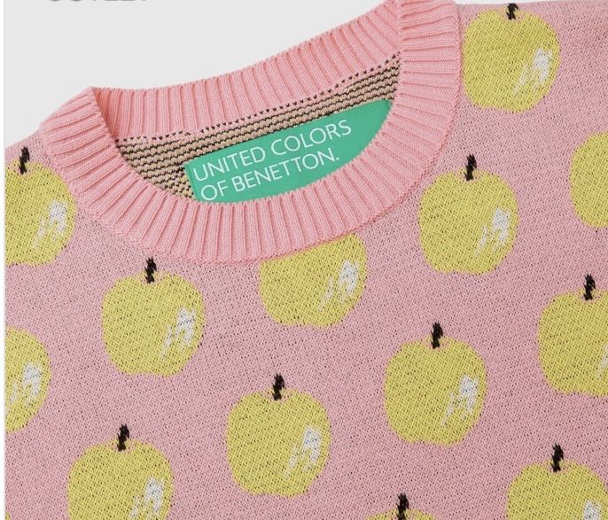 Блуза с лимони benetton