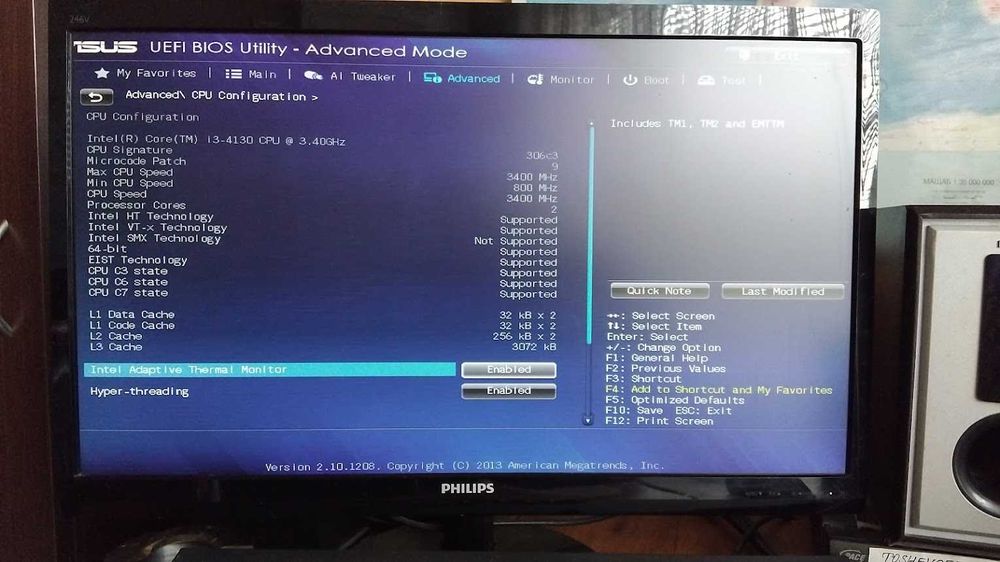 Настолен компютър Intel Core i3-4130, 8GB RAM, 1.0TB HDD,128GB SSD