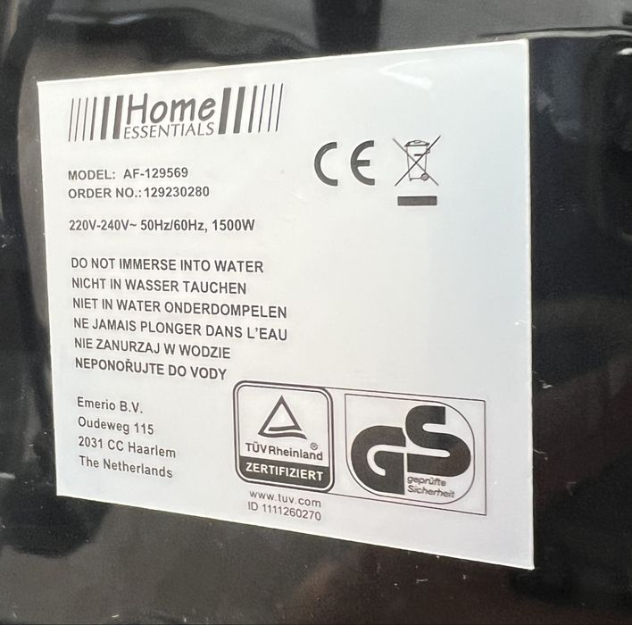 Air fryer Home Essentials AF-129569