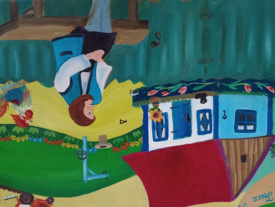 Pictură naivă in ulei