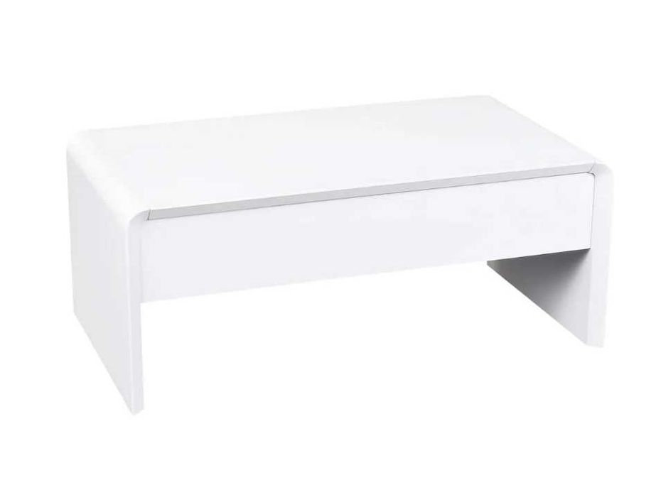 Бяла холна маса с повдигащ се плот 110/60/45 см