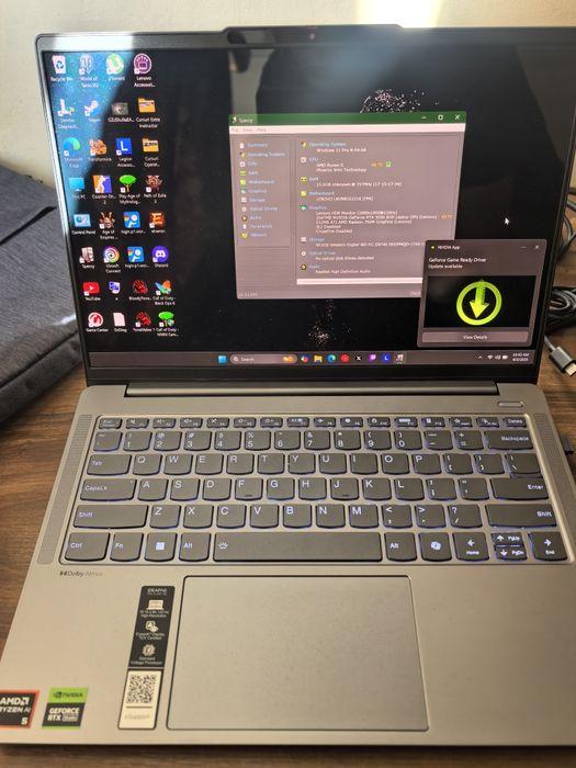 Laptop Lenovo IdeaPad Pro 14 AMD Ryzen 5 8645HS RTX 3050 OLED 120hz 3k
