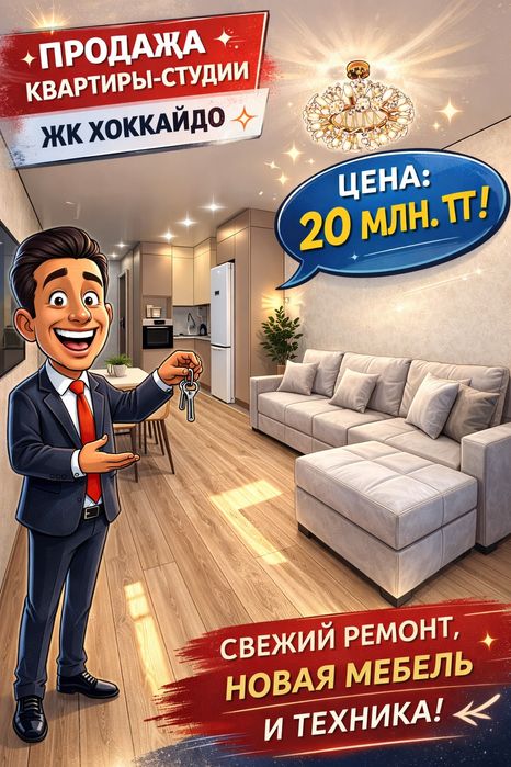 1 комнатная квартира-студия